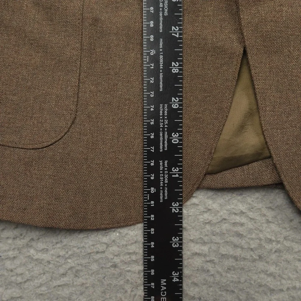 Vtg Levis Action Suit Blazer Jacket Mens 44R Brown STA-Prest Wool